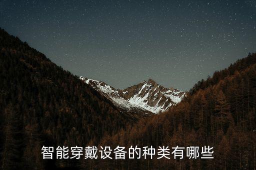 智能穿戴設(shè)備的種類有哪些
