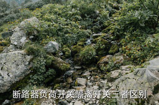 負(fù)荷隔離開關(guān)，斷路器負(fù)荷開關(guān)隔離開關(guān)三者區(qū)別