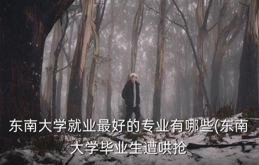東南大學(xué)就業(yè)最好的專(zhuān)業(yè)有哪些(東南大學(xué)畢業(yè)生遭哄搶