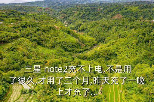  三星 note2充不上電,不是用了很久,才用了三個(gè)月,昨天充了一晚上才充了...