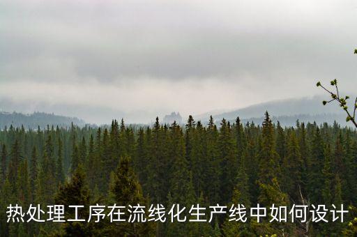 熱處理工序在流線化生產(chǎn)線中如何設(shè)計