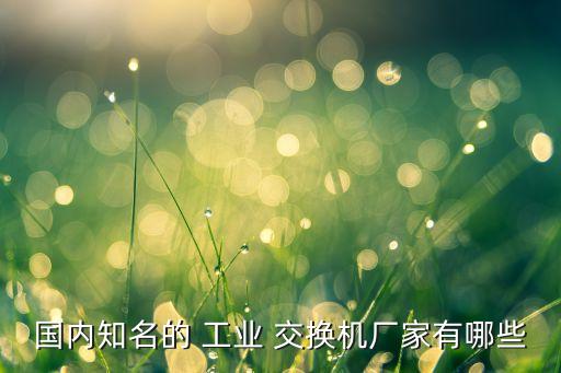 工業(yè)自動化設(shè)備用的交換機,洛丁森工業(yè)自動化設(shè)備