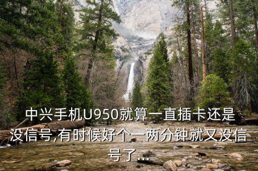  中興手機(jī)U950就算一直插卡還是沒(méi)信號(hào),有時(shí)候好個(gè)一兩分鐘就又沒(méi)信號(hào)了...