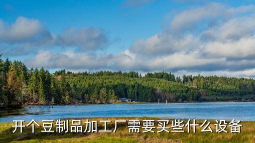 開個豆制品加工廠需要買些什么設備