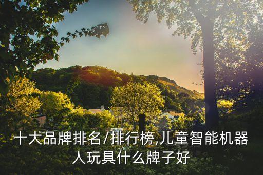 十大品牌排名/排行榜,兒童智能機器人玩具什么牌子好