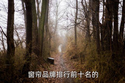  窗簾品牌排行前十名的