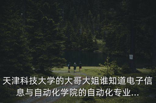 天津科技大學的大哥大姐誰知道電子信息與自動化學院的自動化專業(yè)...