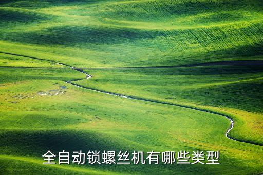 全自動(dòng)鎖螺絲機(jī)有哪些類型