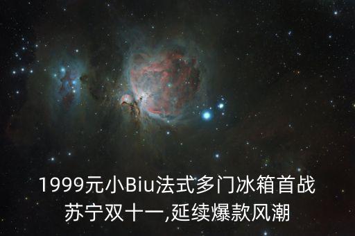 小Biu空調(diào),蘇寧小biu法式多門冰箱雙十一前新鮮上市