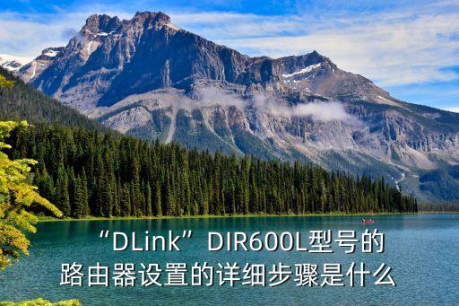 “DLink”DIR600L型號(hào)的路由器設(shè)置的詳細(xì)步驟是什么
