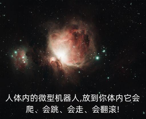 人體內(nèi)的微型機(jī)器人,放到你體內(nèi)它會(huì)爬、會(huì)跳、會(huì)走、會(huì)翻滾!