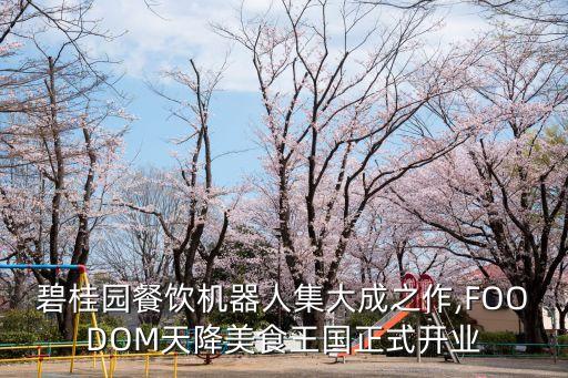 碧桂園餐飲機(jī)器人集大成之作,FOODOM天降美食王國(guó)正式開(kāi)業(yè)