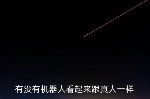 有沒(méi)有機(jī)器人看起來(lái)跟真人一樣