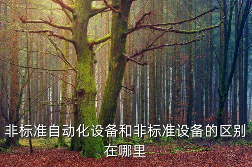 汽車工業(yè)非標自動化設備,區(qū)別于非標自動化設備?