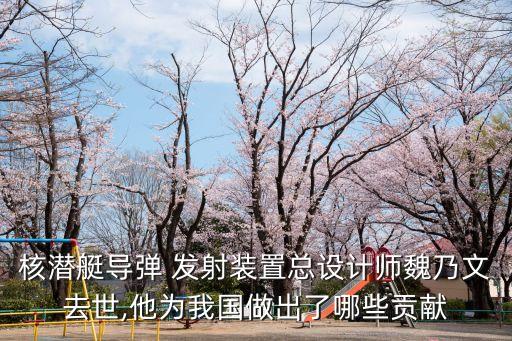 核潛艇導(dǎo)彈 發(fā)射裝置總設(shè)計師魏乃文去世,他為我國做出了哪些貢獻(xiàn)