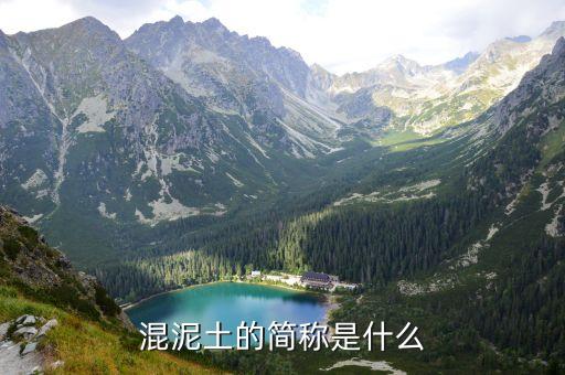 混泥土的簡(jiǎn)稱(chēng)是什么