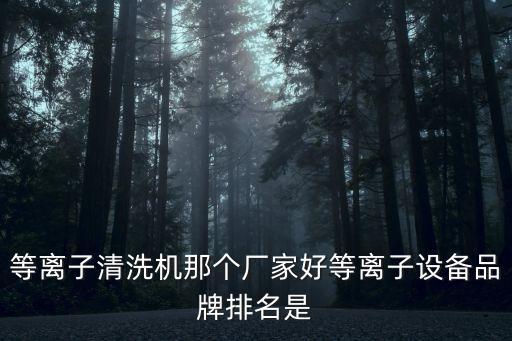 等離子清洗機(jī)那個(gè)廠家好等離子設(shè)備品牌排名是