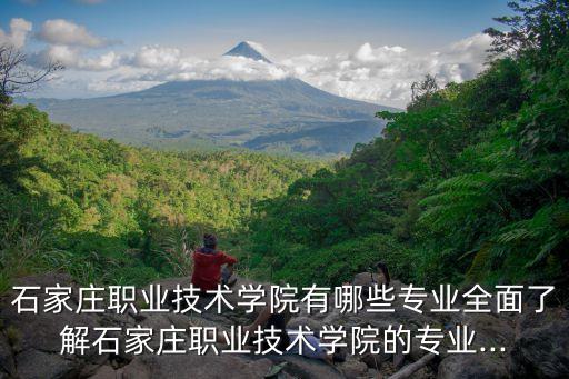 石家莊職業(yè)技術(shù)學院有哪些專業(yè)全面了解石家莊職業(yè)技術(shù)學院的專業(yè)...