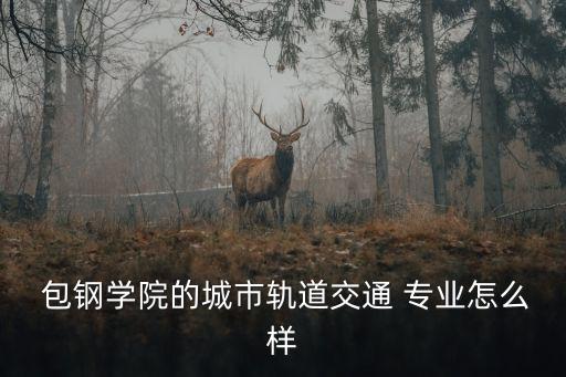  包鋼學(xué)院的城市軌道交通 專業(yè)怎么樣