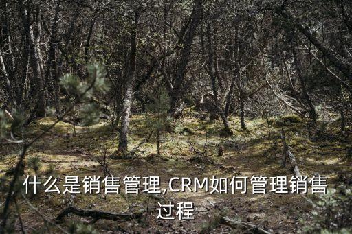 什么是銷售管理,CRM如何管理銷售過程