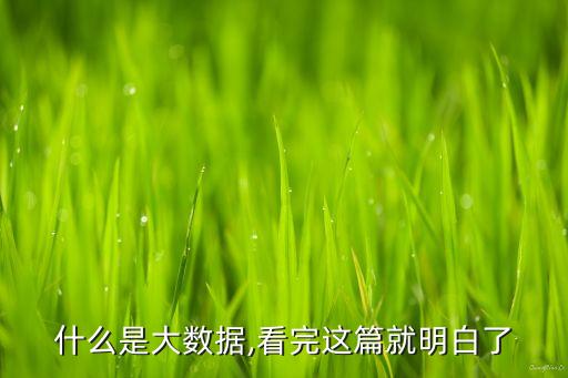 國家大數(shù)據(jù)什么意思,大數(shù)據(jù)從何而來?