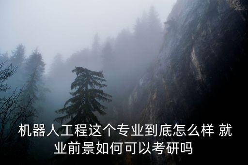  機器人工程這個專業(yè)到底怎么樣 就業(yè)前景如何可以考研嗎