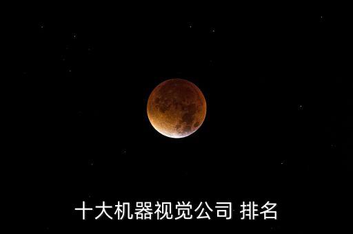 十大機(jī)器視覺公司 排名