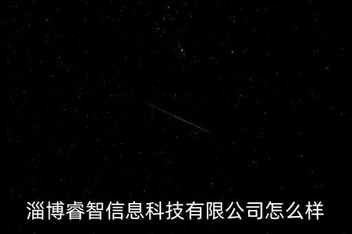 淄博睿智信息科技有限公司怎么樣