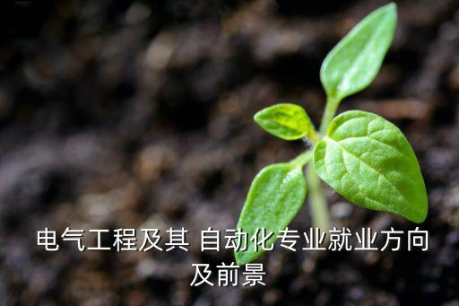  電氣工程及其 自動化專業(yè)就業(yè)方向及前景