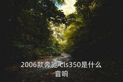 2006款奔馳 cls350是什么音響