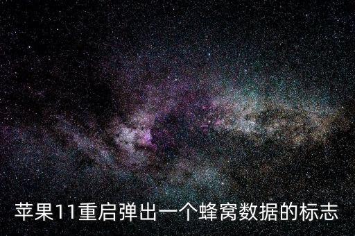 蘋果11重啟彈出一個(gè)蜂窩數(shù)據(jù)的標(biāo)志
