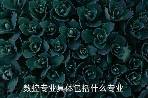 數(shù)控專業(yè)具體包括什么專業(yè)