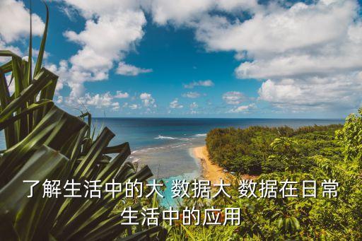 了解生活中的大 數(shù)據(jù)大 數(shù)據(jù)在日常生活中的應(yīng)用