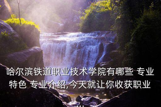 哈爾濱鐵道職業(yè)技術(shù)學(xué)院有哪些 專業(yè)特色 專業(yè)介紹,今天就讓你收獲職業(yè)...