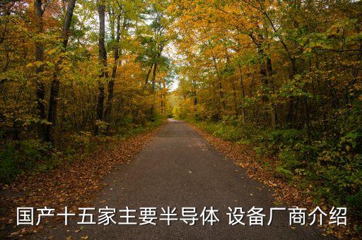 國產十五家主要半導體 設備廠商介紹