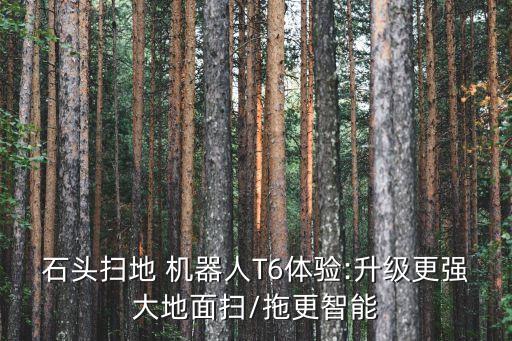 石頭掃地 機(jī)器人T6體驗(yàn):升級(jí)更強(qiáng)大地面掃/拖更智能