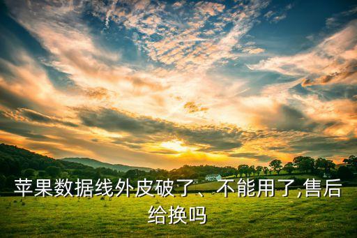 蘋果數(shù)據(jù)線外皮破了、不能用了,售后給換嗎