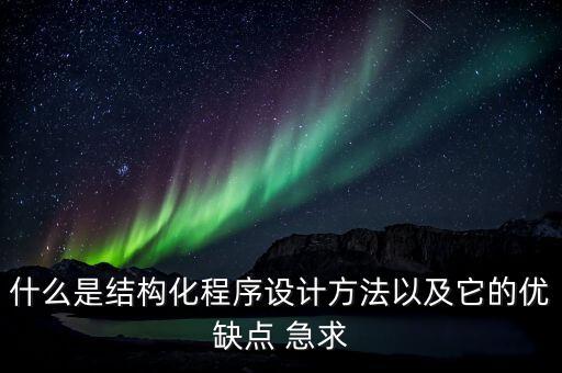 什么是結(jié)構(gòu)化程序設(shè)計(jì)方法以及它的優(yōu)缺點(diǎn) 急求