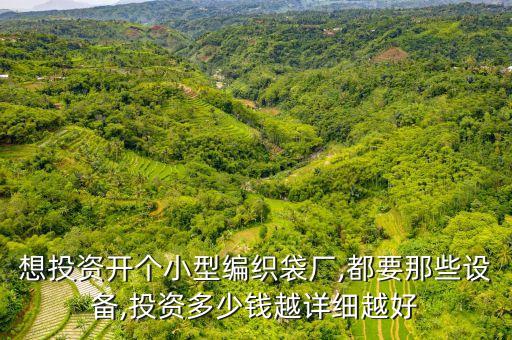 想投資開個小型編織袋廠,都要那些設(shè)備,投資多少錢越詳細(xì)越好