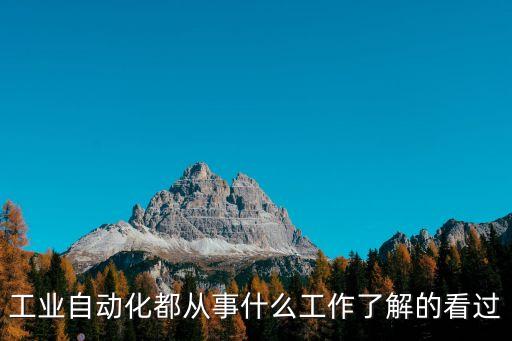工業(yè)自動化都從事什么工作了解的看過