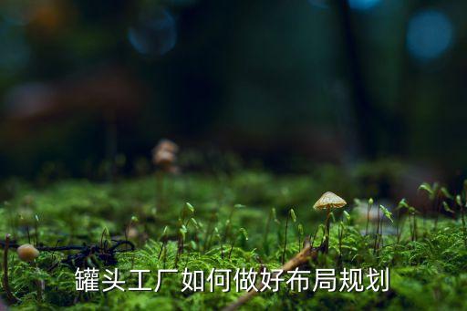 罐頭工廠如何做好布局規(guī)劃
