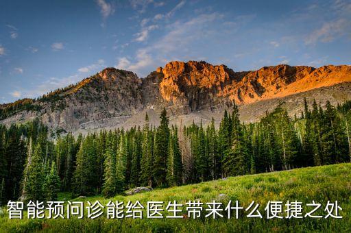 智能預(yù)問診能給醫(yī)生帶來什么便捷之處