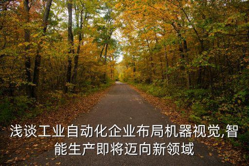 淺談工業(yè)自動化企業(yè)布局機器視覺,智能生產(chǎn)即將邁向新領域
