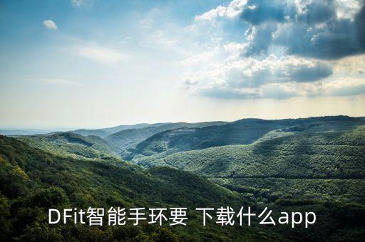 DFit智能手環(huán)要 下載什么app