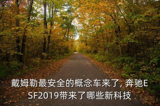 戴姆勒最安全的概念車來了, 奔馳ESF2019帶來了哪些新科技