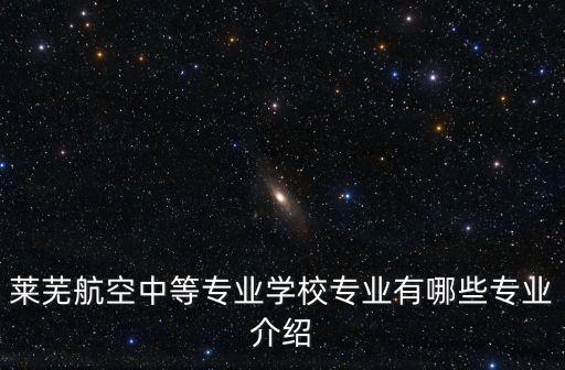 萊蕪航空中等專業(yè)學校專業(yè)有哪些專業(yè)介紹