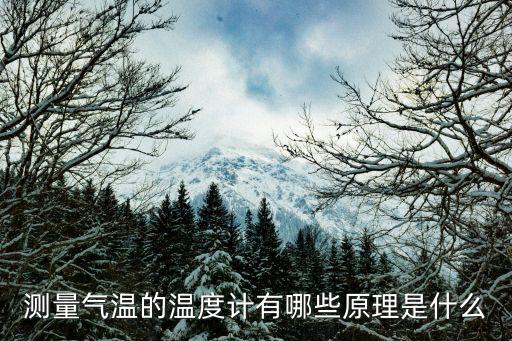 測量氣溫的溫度計有哪些原理是什么