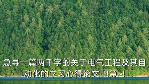 談?wù)勛詣?dòng)化專業(yè)的認(rèn)識(shí)論文,工業(yè)電氣自動(dòng)化專業(yè)導(dǎo)論文集