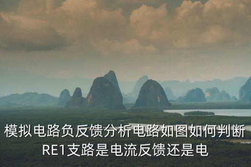 模擬電路負反饋分析電路如圖如何判斷RE1支路是電流反饋還是電