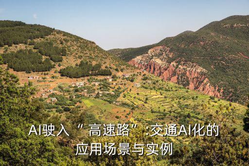 AI駛?cè)搿?高速路”:交通AI化的應(yīng)用場景與實(shí)例